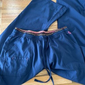 Navy Heartsoul Scrub Pants